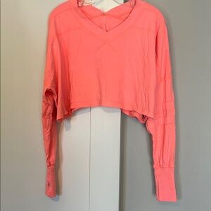 Free People oversized Cropped Top